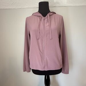 Victoria's Sport Womens XS Mauve Pink Hooded Jacket Full Zip Drawstring